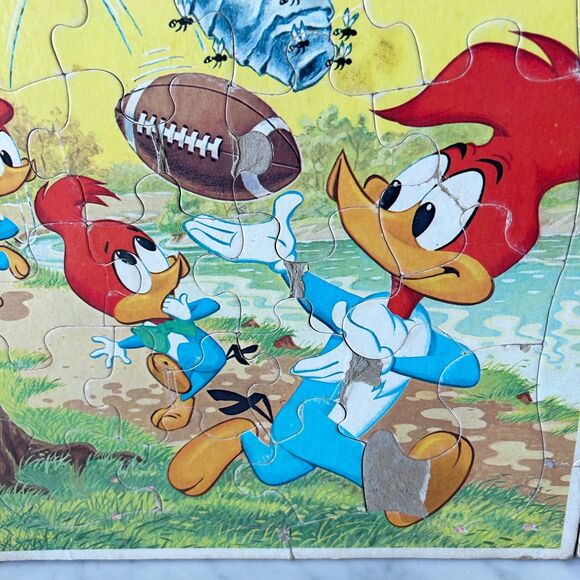 Vintage Woody Woodpecker & Donald Duck Frame Tray Puzzles - 70s/80s Whitman - Picture 5 of 9